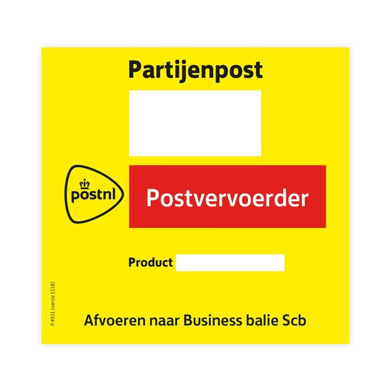 Bakkenkarlabel Postvervoerder 50 st