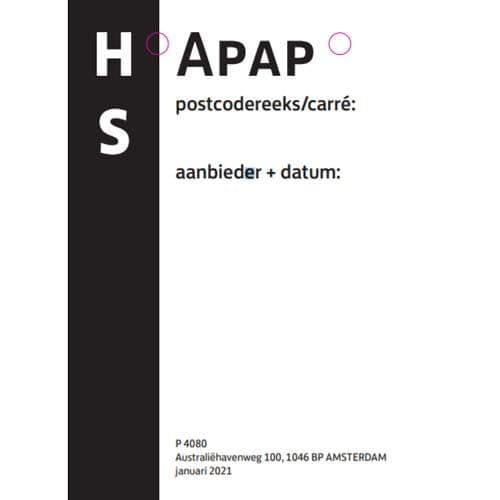 Rolcontainerkaart postbussenpost Amsterdam 100 st