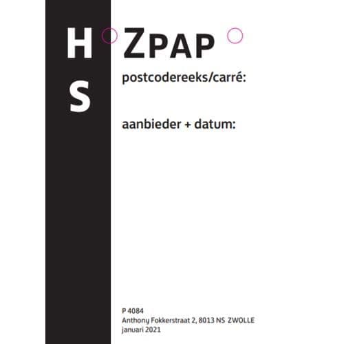 Rolcontainerkaart postbussenpost Zwolle 100 st