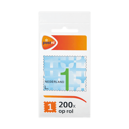 Postzegelrol Nederland waarde 1 (200 st.)