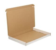 Brievenbusdoos A4 met bovenklep wit 299 x 213 x 28 mm
