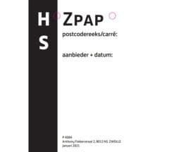 Rolcontainerkaart postbussenpost Zwolle 100 st