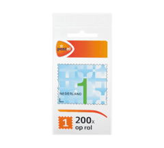 Postzegelrol Nederland waarde 1 (200 st.)