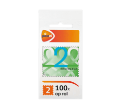 Postzegelrol Nederland waarde 2 (100 st.)