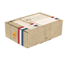 Pakketdoos type 3 met postzakmotief (240x170x80 mm)