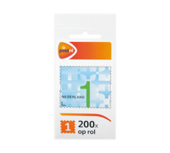 Postzegelrol Nederland waarde 1 (200 st.)